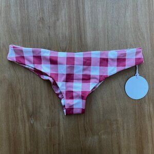 TORI PRAVER MIMI RUCHED BOTTOM Women’s Lined Bikini Bottoms sz L NWT